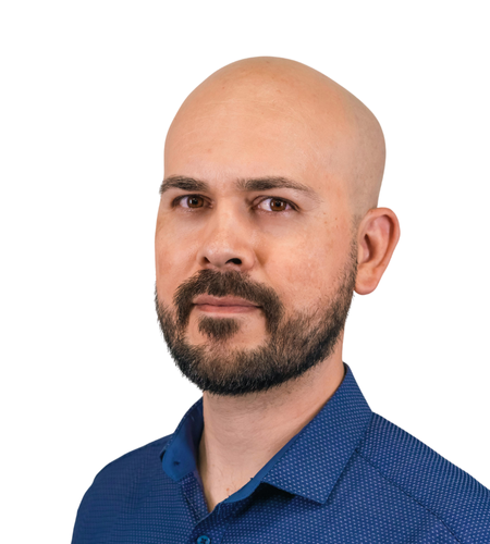 serous manager in shirt